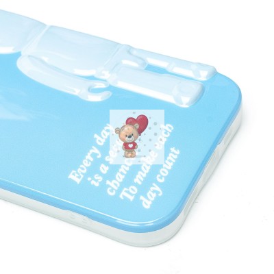 Чехол-накладка для Apple iPhone 15 (голубой) - SC332