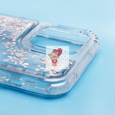 Чехол-накладка для Apple iPhone 14 Pro Max (серебяный) - SC333