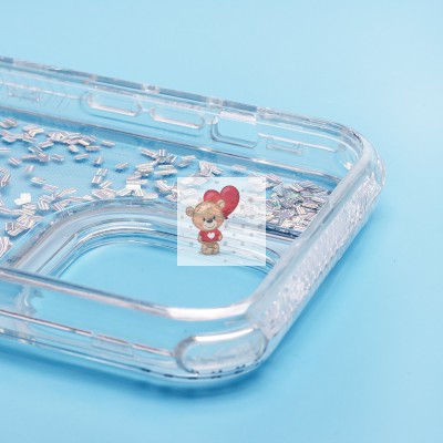 Чехол-накладка для Apple iPhone 14 Pro Max (серебяный) - SC333