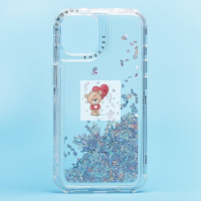 Чехол-накладка для Apple iPhone 14 (серебяный) - SC333