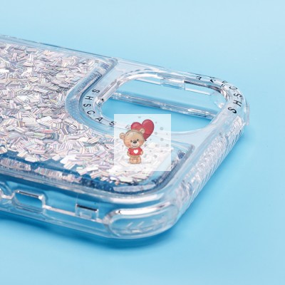 Чехол-накладка для Apple iPhone 14 (серебяный) - SC333