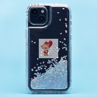 Чехол-накладка для Apple iPhone 15 Plus (серебяный) - SC333