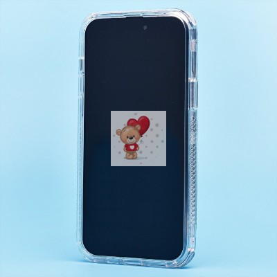 Чехол-накладка для Apple iPhone 15 Plus (серебяный) - SC333