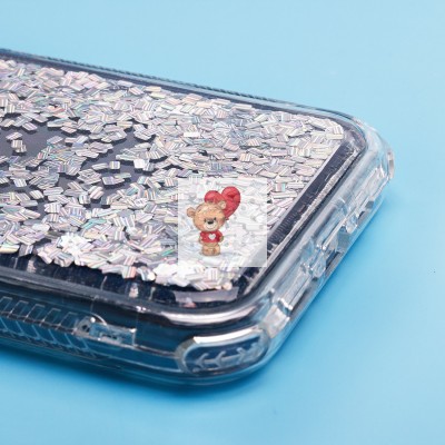 Чехол-накладка для Apple iPhone 15 Plus (серебяный) - SC333