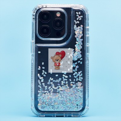 Чехол-накладка для Apple iPhone 15 Pro (серебяный) - SC333