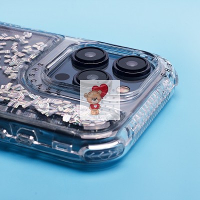 Чехол-накладка для Apple iPhone 15 Pro (серебяный) - SC333