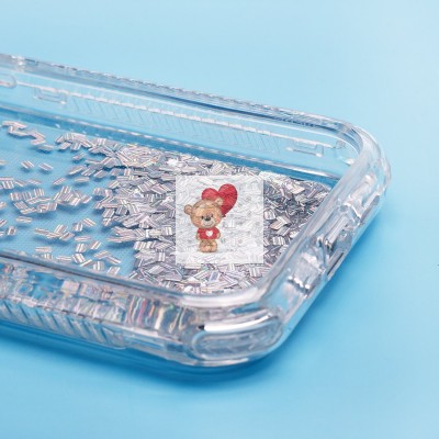 Чехол-накладка для Apple iPhone 15 Pro (серебяный) - SC333