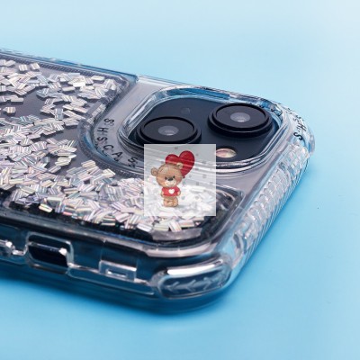 Чехол-накладка для Apple iPhone 15 (серебяный) - SC333