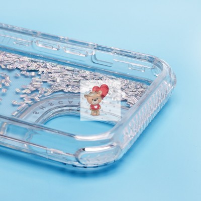 Чехол-накладка для Apple iPhone 15 (серебяный) - SC333