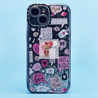 Чехол-накладка для Apple iPhone 15 (многоцветный) - (002) - SC334