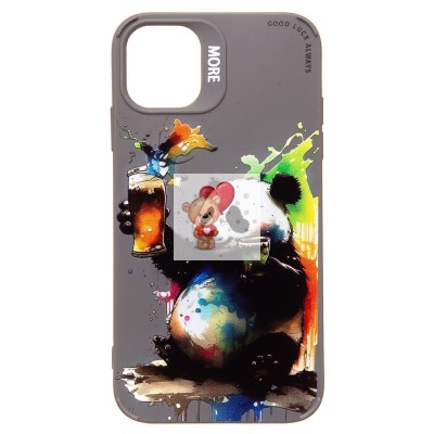 Чехол-накладка для Apple iPhone 11 (панда) (серый) - SC335 Чехол-накладка для Apple iPhone 11 (панда) (серый) - SC335