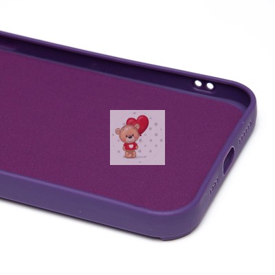 Чехол-накладка для Apple iPhone 12 Pro Max (кот) (фиолетовый) - SC335 Чехол-накладка для Apple iPhone 12 Pro Max (кот) (фиолетовый) - SC335