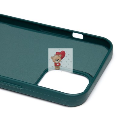 Чехол-накладка для Apple iPhone 12 Pro Max (медведь) (темно-зеленый) - SC335 Чехол-накладка для Apple iPhone 12 Pro Max (медведь) (темно-зеленый) - SC335