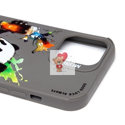 Чехол-накладка для Apple iPhone 12 Pro Max (панда) (серый) - SC335 Чехол-накладка для Apple iPhone 12 Pro Max (панда) (серый) - SC335