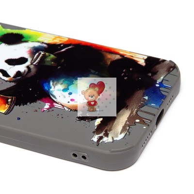 Чехол-накладка для Apple iPhone 12 Pro Max (панда) (серый) - SC335 Чехол-накладка для Apple iPhone 12 Pro Max (панда) (серый) - SC335