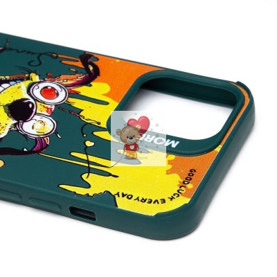 Чехол-накладка для Apple iPhone 12 Pro Max (собака) (темно-зеленый) - SC335 Чехол-накладка для Apple iPhone 12 Pro Max (собака) (темно-зеленый) - SC335