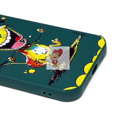 Чехол-накладка для Apple iPhone 12 Pro Max (собака) (темно-зеленый) - SC335 Чехол-накладка для Apple iPhone 12 Pro Max (собака) (темно-зеленый) - SC335