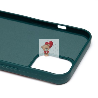 Чехол-накладка для Apple iPhone 12 Pro Max (собака) (темно-зеленый) - SC335 Чехол-накладка для Apple iPhone 12 Pro Max (собака) (темно-зеленый) - SC335