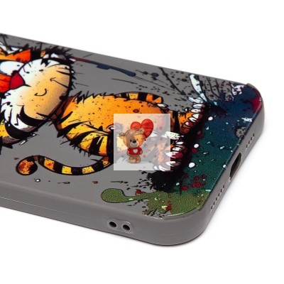 Чехол-накладка для Apple iPhone 12 Pro Max (тигр) (серый) - SC335 Чехол-накладка для Apple iPhone 12 Pro Max (тигр) (серый) - SC335