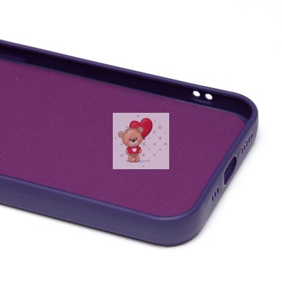 Чехол-накладка для Apple iPhone 12 Pro (кот) (фиолетовый) - SC335