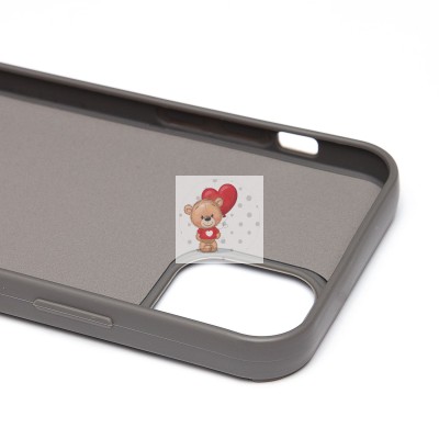 Чехол-накладка для Apple iPhone 12 (панда) (серый) - SC335