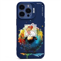 Чехол-накладка для Apple iPhone 13 Pro (овечка) (темно-синий) - SC335