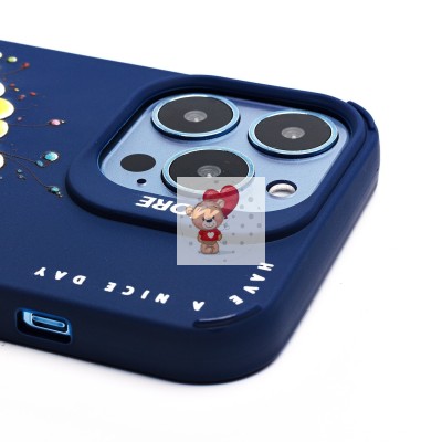 Чехол-накладка для Apple iPhone 13 Pro (овечка) (темно-синий) - SC335
