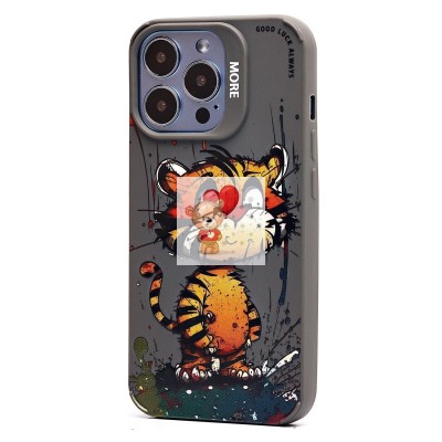 Чехол-накладка для Apple iPhone 13 Pro (тигр) (серый) - SC335 Чехол-накладка для Apple iPhone 13 Pro (тигр) (серый) - SC335