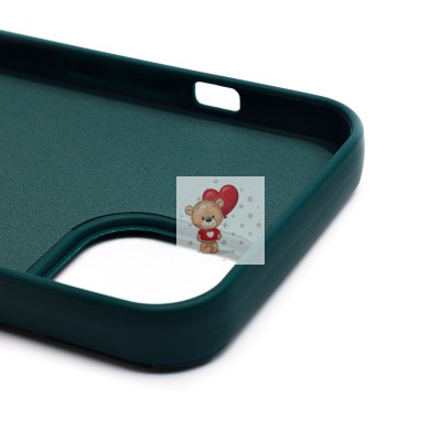Чехол-накладка для Apple iPhone 13 (медведь) (темно-зеленый) - SC335 Чехол-накладка для Apple iPhone 13 (медведь) (темно-зеленый) - SC335