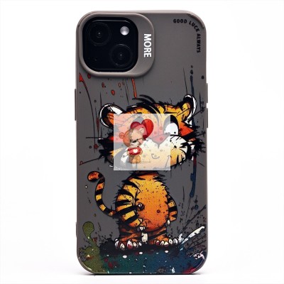 Чехол-накладка для Apple iPhone 13 (тигр) (серый) - SC335 Чехол-накладка для Apple iPhone 13 (тигр) (серый) - SC335