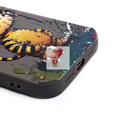 Чехол-накладка для Apple iPhone 13 (тигр) (серый) - SC335