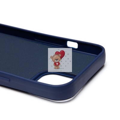 Чехол-накладка для Apple iPhone 13 (заяц) (темно-синий) - SC335 Чехол-накладка для Apple iPhone 13 (заяц) (темно-синий) - SC335