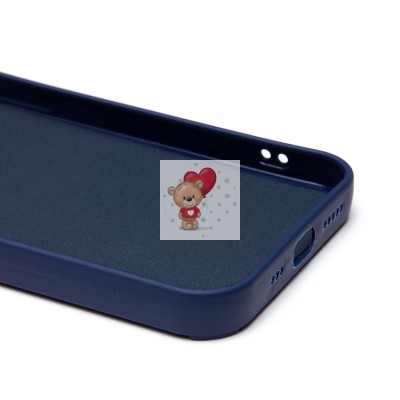 Чехол-накладка для Apple iPhone 13 (заяц) (темно-синий) - SC335 Чехол-накладка для Apple iPhone 13 (заяц) (темно-синий) - SC335