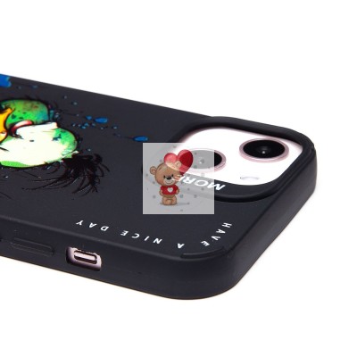 Чехол-накладка для Apple iPhone 13 (утка) (черный) - SC335