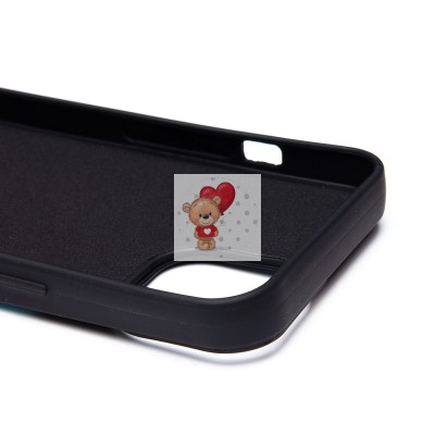 Чехол-накладка для Apple iPhone 13 (черный кот) (черный) - SC335