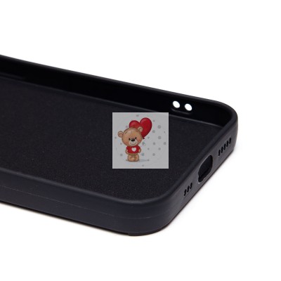 Чехол-накладка для Apple iPhone 13 (черный кот) (черный) - SC335