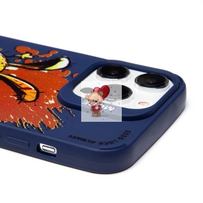 Чехол-накладка для Apple iPhone 14 Pro Max (заяц) (темно-синий) - SC335