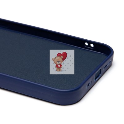 Чехол-накладка для Apple iPhone 14 Pro Max (заяц) (темно-синий) - SC335