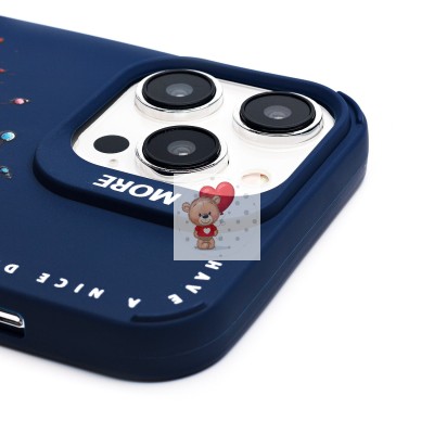 Чехол-накладка для Apple iPhone 14 Pro Max (овечка) (темно-синий) - SC335