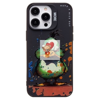 Чехол-накладка для Apple iPhone 14 Pro Max (утка) (черный) - SC335 Чехол-накладка для Apple iPhone 14 Pro Max (утка) (черный) - SC335