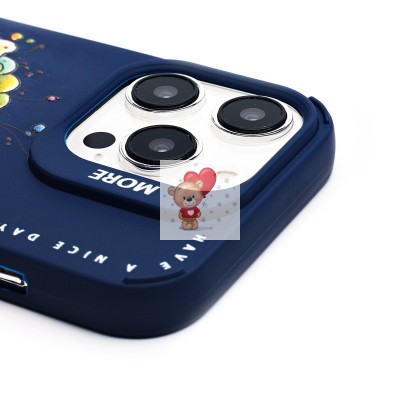 Чехол-накладка для Apple iPhone 14 Pro (овечка) (темно-синий) - SC335