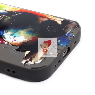 Чехол-накладка для Apple iPhone 14 Pro (панда) (серый) - SC335