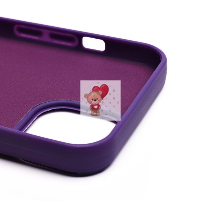 Чехол-накладка для Apple iPhone 14 (кот) (фиолетовый) - SC335 Чехол-накладка для Apple iPhone 14 (кот) (фиолетовый) - SC335