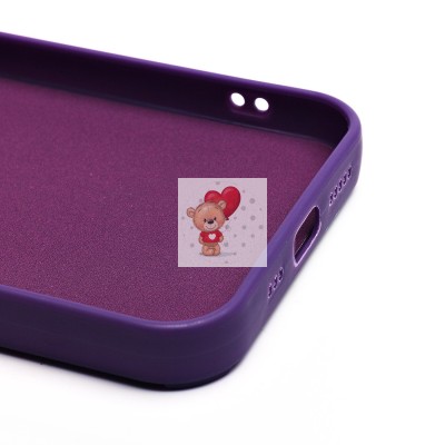 Чехол-накладка для Apple iPhone 14 (кот) (фиолетовый) - SC335 Чехол-накладка для Apple iPhone 14 (кот) (фиолетовый) - SC335