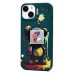 Чехол-накладка для Apple iPhone 14 (медведь) (темно-зеленый) - SC335