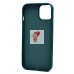 Чехол-накладка для Apple iPhone 14 (медведь) (темно-зеленый) - SC335