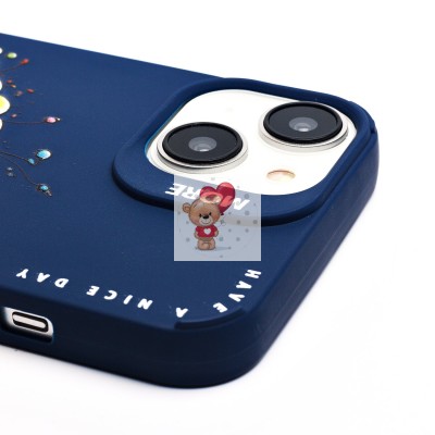 Чехол-накладка для Apple iPhone 14 (овечка) (темно-синий) - SC335