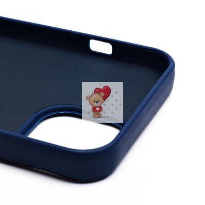 Чехол-накладка для Apple iPhone 14 (овечка) (темно-синий) - SC335