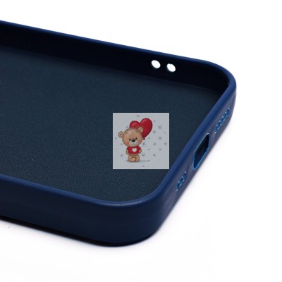 Чехол-накладка для Apple iPhone 14 (овечка) (темно-синий) - SC335