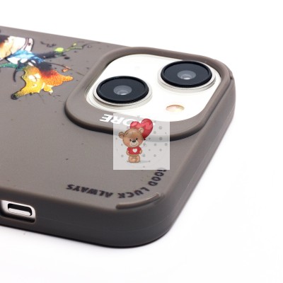 Чехол-накладка для Apple iPhone 14 (панда) (серый) - SC335